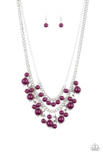 Load image into Gallery viewer, Beautifully Beaded Purple Necklace Paparazzi Accessories