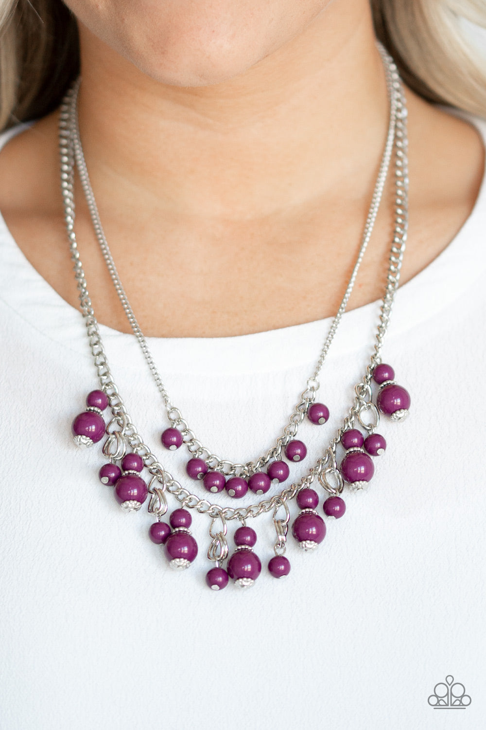 Beautifully Beaded Purple Necklace Paparazzi Accessories