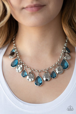 CLIQUE-bait - Blue Necklace Paparazzi Accessories
