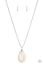 Load image into Gallery viewer, Sedona Sandstone - White Stone Necklace Paparazzi Accessories