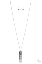 Load image into Gallery viewer, Because of the Brave Blue Necklace Paparazzi Accessories