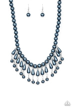 Load image into Gallery viewer, Miss Majestic Blue Pearl Necklace Paparazzi Accessories