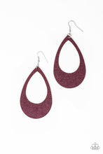 Load image into Gallery viewer, What A Natural Purple Leather Earring Paparazzi Accessories