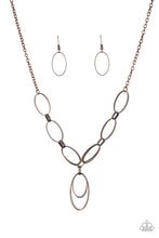 Load image into Gallery viewer, All OVAL Town Copper Necklace Paparazzi Accessories