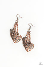 Load image into Gallery viewer, Once Upon A Heart Copper Earring Paparazzi Accessories