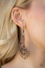 Load image into Gallery viewer, Once Upon A Heart Copper Earring Paparazzi Accessories