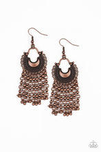 Load image into Gallery viewer, Catching Dreams Copper Earring Paparazzi Accessories