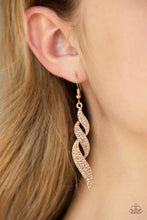 Load image into Gallery viewer, On Fire Copper Earring Paparazzi Accessories