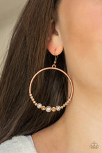 Load image into Gallery viewer, Dancing Radiance Copper Earrings Paparazzi Accessories