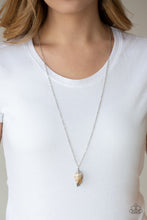 Load image into Gallery viewer, Breaking Out of My Shell Silver Necklace Paparazzi Accessories