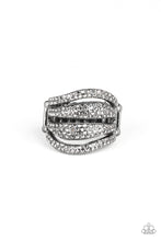 Load image into Gallery viewer, Roll Out The Diamonds Black Gunmetal Ring Paparazzi Accessories