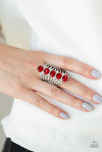 Load image into Gallery viewer, Bling Your Heart Out Red Cat&#39;s Eye Ring Paparazzi Accessories