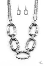 Load image into Gallery viewer, Take Charge Black Gunmetal Necklace Paparazzi Accessories