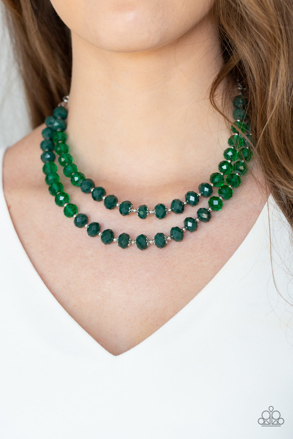 Glitter Gratitude Green Necklace Paparazzi Accessories