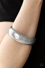 Load image into Gallery viewer, Tread Lightly Silver Bangle Bracelet Paparazzi Accessories