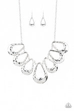 Load image into Gallery viewer, Teardrop Envy Silver Necklace Paparazzi Accessories