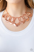 Load image into Gallery viewer, Teardrop Envy Copper Necklace Paparazzi Accessories