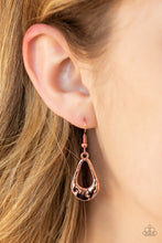 Load image into Gallery viewer, Teardrop Envy Copper Necklace Paparazzi Accessories
