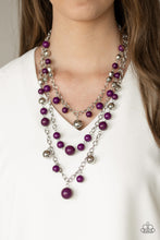 Load image into Gallery viewer, The Partygoer Purple Necklace Paparazzi Accessories