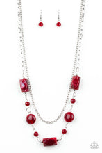 Load image into Gallery viewer, Colorfully Cosmopolitan Red Necklace Paparazzi Accessories
