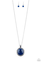 Load image into Gallery viewer, Stone Aura Blue Necklace Paparazzi Accessories
