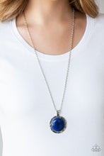 Load image into Gallery viewer, Stone Aura Blue Necklace Paparazzi Accessories