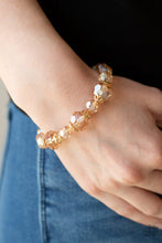 Load image into Gallery viewer, Crystal Collision Gold Bracelet Paparazzi Accessories