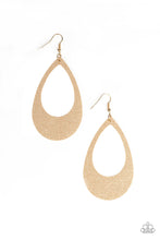 Load image into Gallery viewer, What a Natural Gold Leather Earrings Paparazzi Accessories