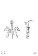 Load image into Gallery viewer, Stunningly Striking White Jacket Earring Paparazzi Accessories
