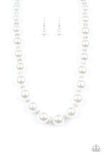 Load image into Gallery viewer, Uptown Heiress White Pearl Necklace Paparazzi Accessories