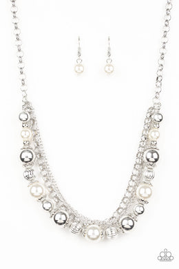 5th Avenue Romance - White Pearl Necklace Paparazzi Accessories