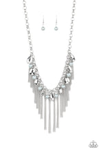 Load image into Gallery viewer, Industrial Intensity Silver Pearl Necklace Paparazzi Accessories