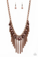 Load image into Gallery viewer, Industrial Intensity Copper Necklace Paparazzi Accessories