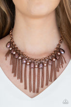 Load image into Gallery viewer, Industrial Intensity Copper Necklace Paparazzi Accessories