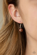 Load image into Gallery viewer, Soho Socialite Brown Pearl Necklace Paparazzi Accessories