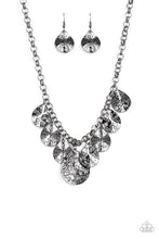 Load image into Gallery viewer, Texture Storm Black Gunmetal Necklace Paparazzi Accessories