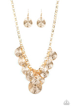 Load image into Gallery viewer, Texture Storm Gold Necklace Paparazzi Accessories