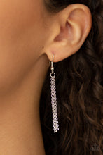 Load image into Gallery viewer, Slide Into Shimmer Pink Rhinestone Necklace Paparazzi Accessories