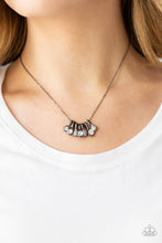 Load image into Gallery viewer, Slide Into Shimmer Black Necklace Paparazzi Accessories