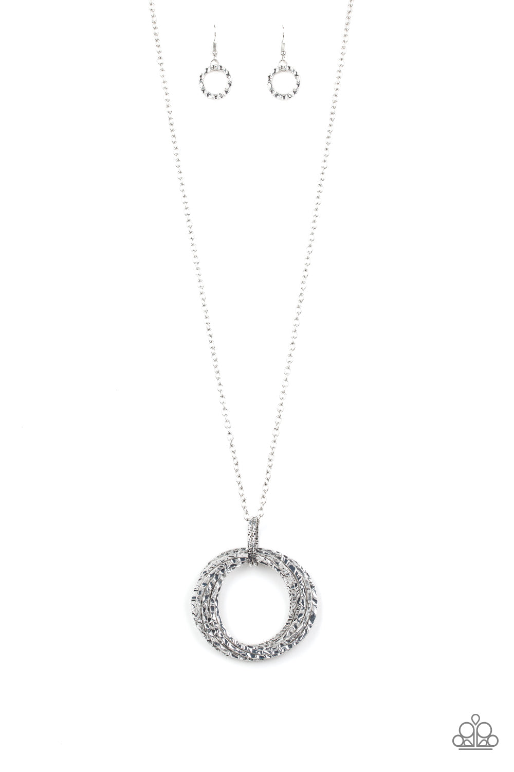Metal Marathon - Silver Necklace Paparazzi Accessories
