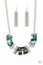 Load image into Gallery viewer, Haute Blooded Blue Acrylic Necklace Paparazzi Accessories