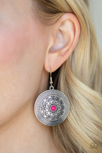 Load image into Gallery viewer, Karma Drama Pink Earring Paparazzi Accessories