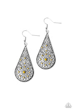 Load image into Gallery viewer, Mandala Makeover Yellow Earring Paparazzi Accessories