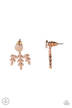 Load image into Gallery viewer, Autumn Shimmer Rose Gold Jacket Earring Paparazzi Accessories