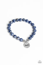 Load image into Gallery viewer, Faith It Til You Make It Blue Bracelet Paparazzi Accessories