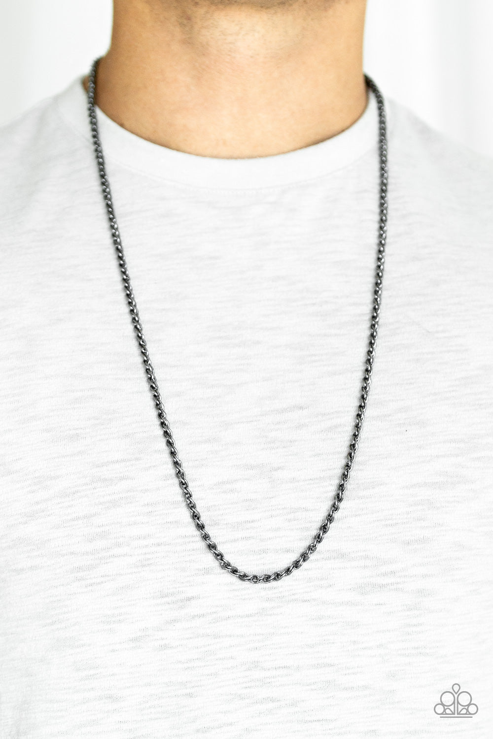Jump Street - Black Gunmetal Necklace Paparazzi Accessories