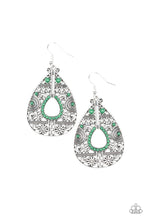 Load image into Gallery viewer, Malibu Gardens Green Earring Paparazzi Accessories