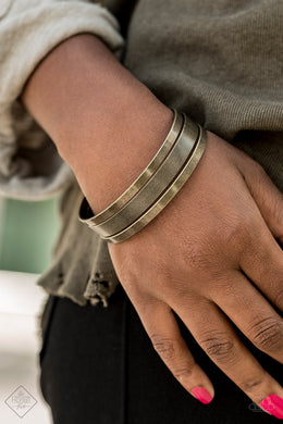Big Mash Up Brass Bangle Bracelets Paparazzi Accessories