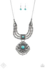 Load image into Gallery viewer, Santa Fe Solstice Blue Stone Neckace Paparazzi Accessories