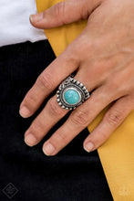Load image into Gallery viewer, Nomad Drama Blue Stone Ring Paparazzi Accessories